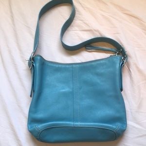 Blue coach purse